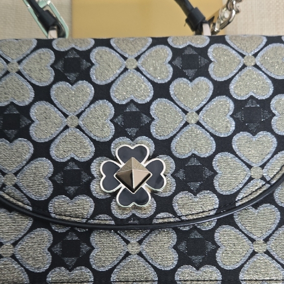 Kate Spade Black and Gold Satchel with Luxurious Accents EUC - Picture 7 of 16